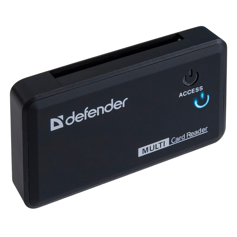 Картридер Defender Optimus USB2.0 SD/microSD/MS/M2 Combo/MMC/CF черный (1/100)