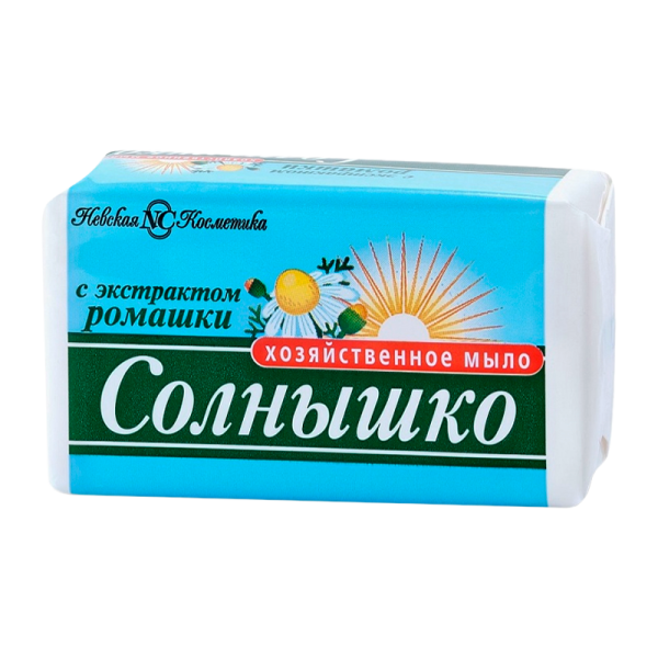Мыло Невская Косметика Хозяйственное Солнышко 140 г набор 4 шт (1/48)
