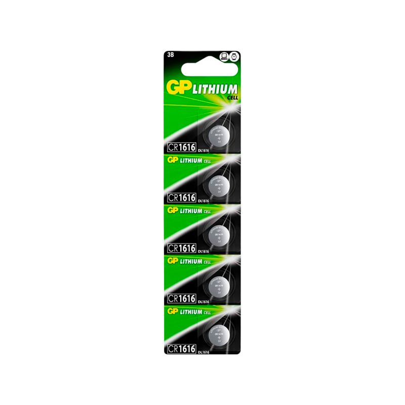 Батарейка GP CR1616 BL5 Lithium 3V (5/100/2000) R