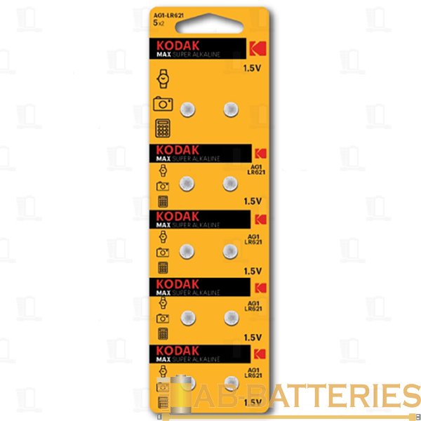 Батарейка Kodak G0/LR521/LR63/LR50/379A/179 BL10 Alkaline 1.5V (10/100/1000)