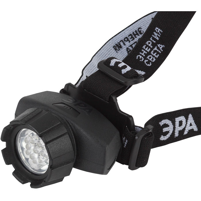 Фонарь налобный ЭРА GB-602 1W 7LED от батареек 4 режима черный (1/10/60)