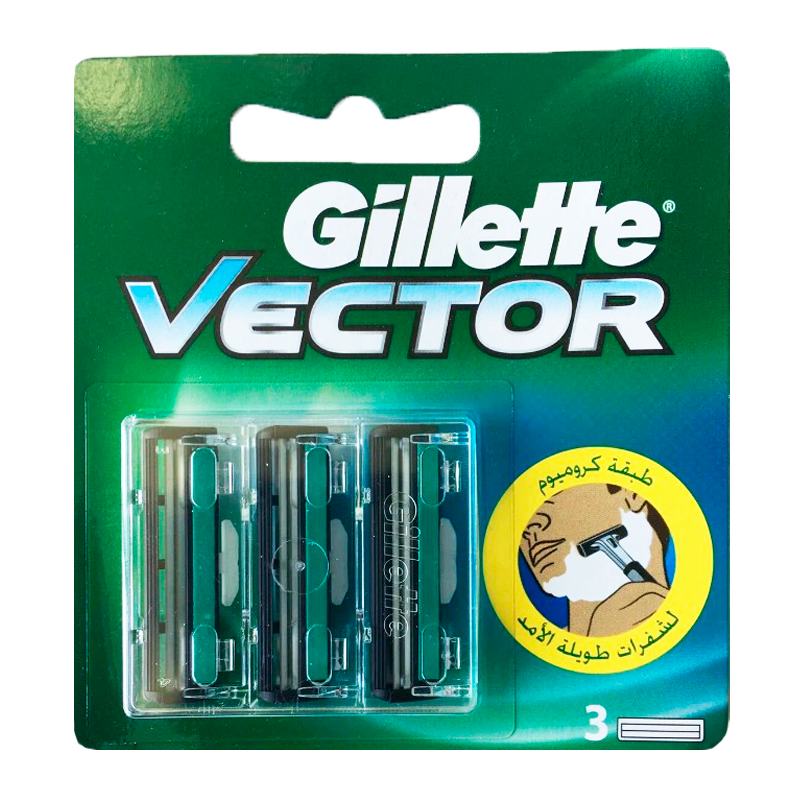 Сменные кассеты Gillette Vector 2 лезвия 3шт. (цена за 1 шт) для Slalom Plus (3/30)