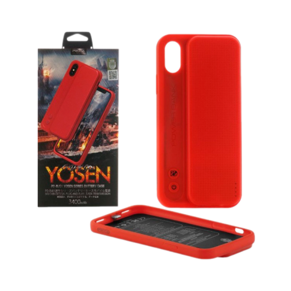 Внешний аккумулятор Proda PD-BJ01 Yosen для Apple iPhone X/XS/11Pro 3400mAh красный