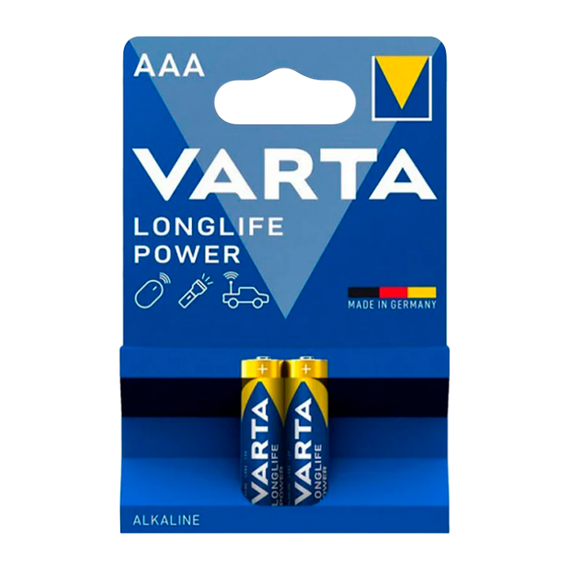 Батарейка Varta LONGLIFE POWER (HIGH ENERGY) LR03 AAA BL2 Alkaline 1.5V (4903) (2/20/100)