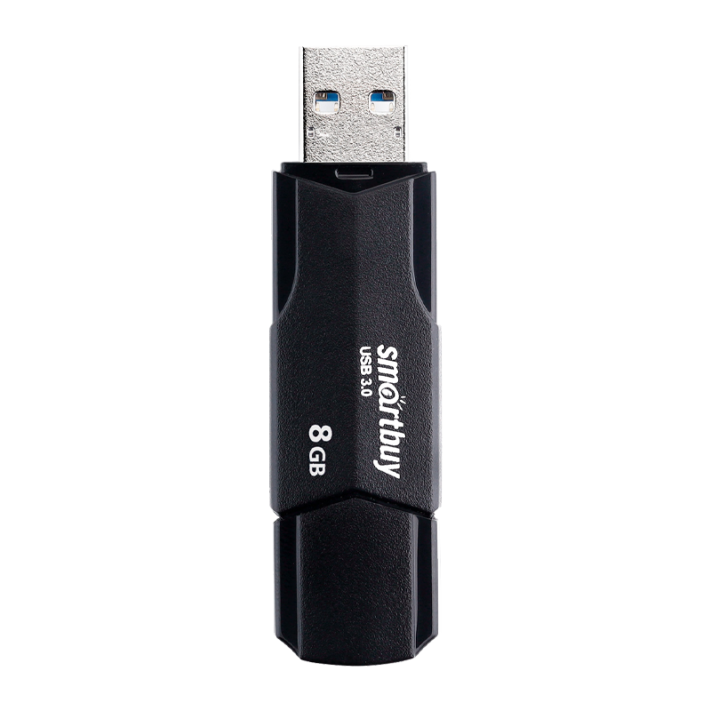 Флеш-накопитель Smartbuy Clue 8GB USB3.1 пластик черный