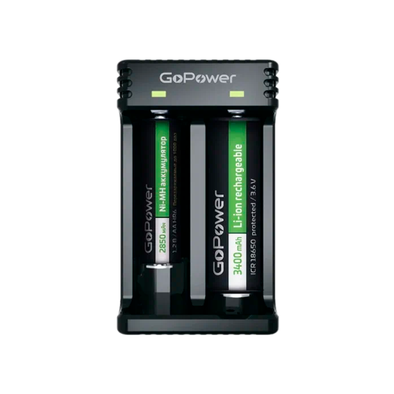 З/У для аккумуляторов GoPower LiCharger 4 Ni-MH/Ni-Cd/Li-ion/IMR 2 слота (1/100)