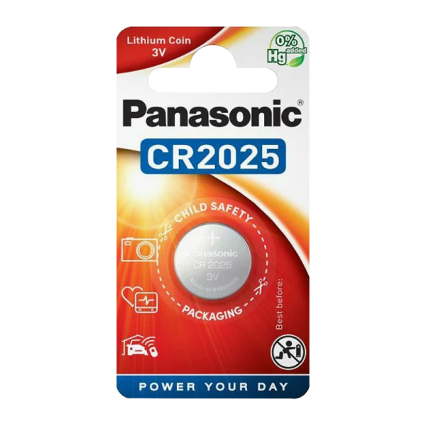 Батарейка Panasonic Power Cells CR2025 BL1 Lithium 3V (1/12)