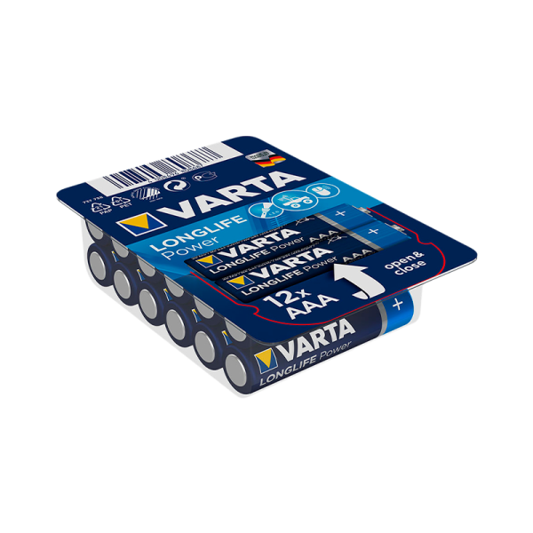 Батарейка Varta LONGLIFE POWER (HIGH ENERGY) LR03 AAA BOX12 Alkaline 1.5V (4903) (12/288/69120)