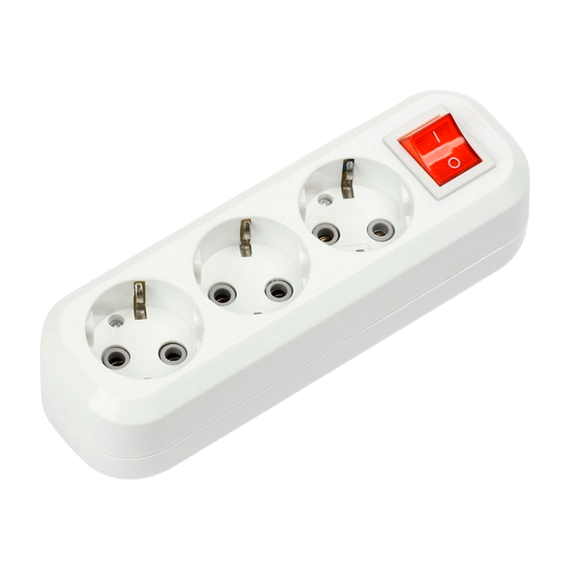 Колодка Smartbuy 3р.С/З с выкл.