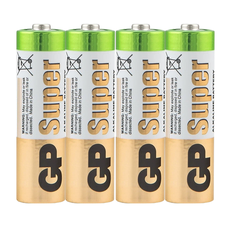 Батарейка GP Super LR6 AA Shrink 4 Alkaline 1.5V (4/96/192/384) R