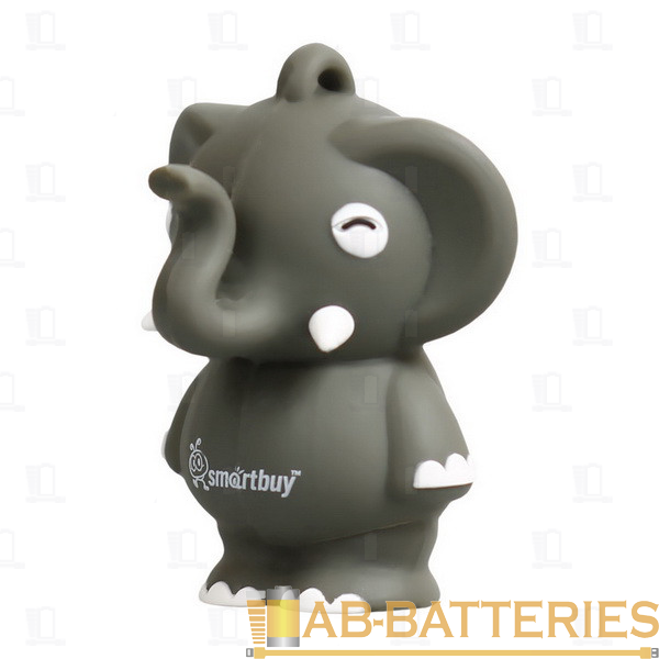 Флеш-накопитель Smartbuy Wild Слоник 8GB USB2.0 силикон серый