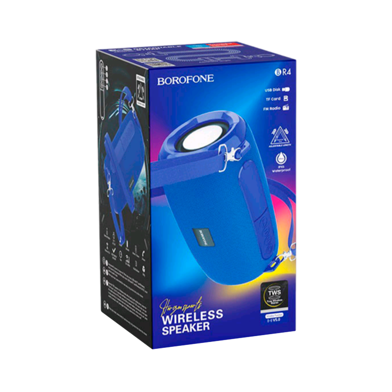 Портативная колонка Borofone BR4 bluetooth 5.0 microSD синий (1/50)