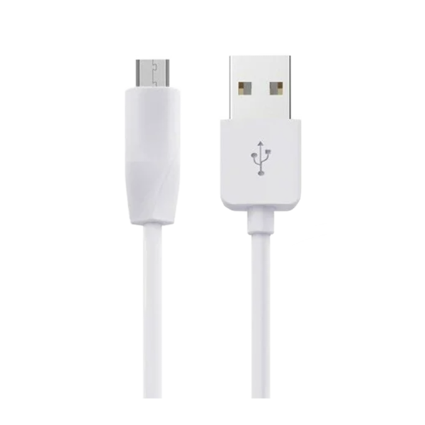 Кабель HOCO X1 USB (m)-microUSB (m) 2.0м 2.4A ПВХ белый (1/30/300)