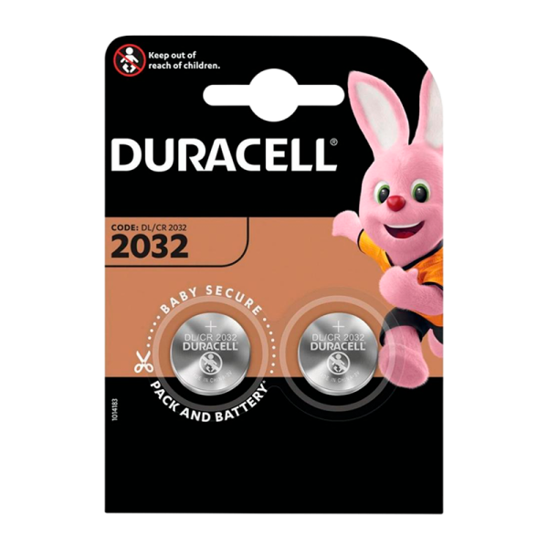 Батарейка Duracell CR2032 BL2 Lithium 3V (2/20/200)