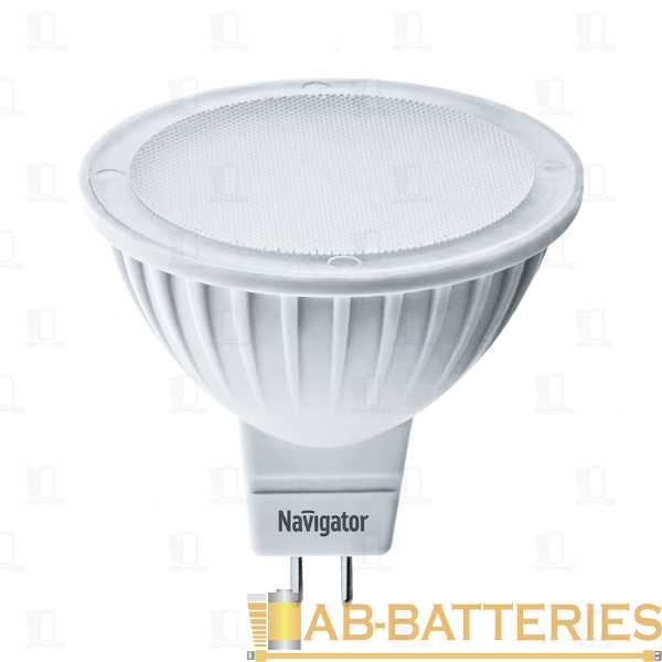 Лампа светодиодная Navigator MR16 GU5.3 3W 4000К 170-265V софит матовая (1/10/100)