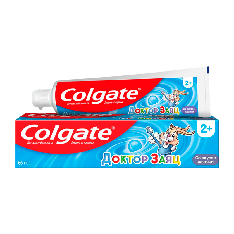 Зубная паста COLGATE Доктор Заяц Жвачка для детей 50мл (1/72)