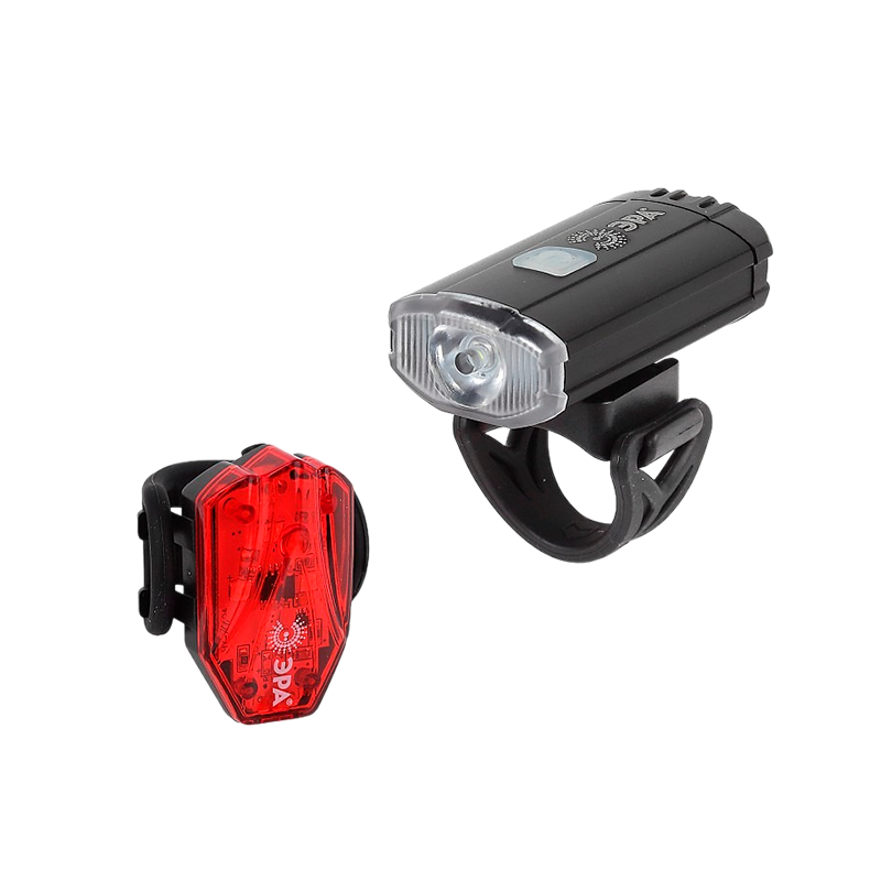 Фонарь велосипедный ЭРА VA-801 6W LED от аккумулятора IP40 2 в 1 черный (1/12/48)