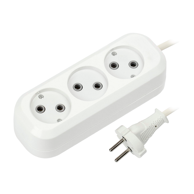 Удлинитель Smartbuy 3р.Б/З 10A 5.0м белый (1/40)