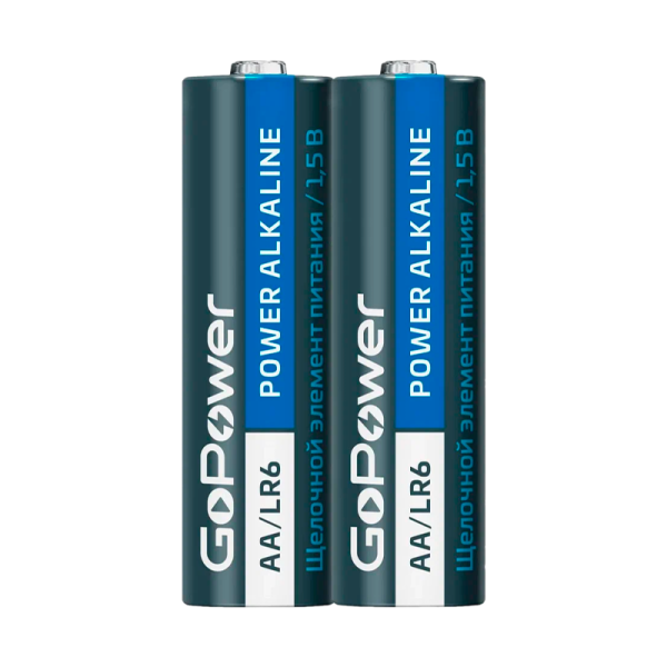 Батарейка GoPower LR6 AA Shrink 2 Alkaline 1.5V (2/40/800)