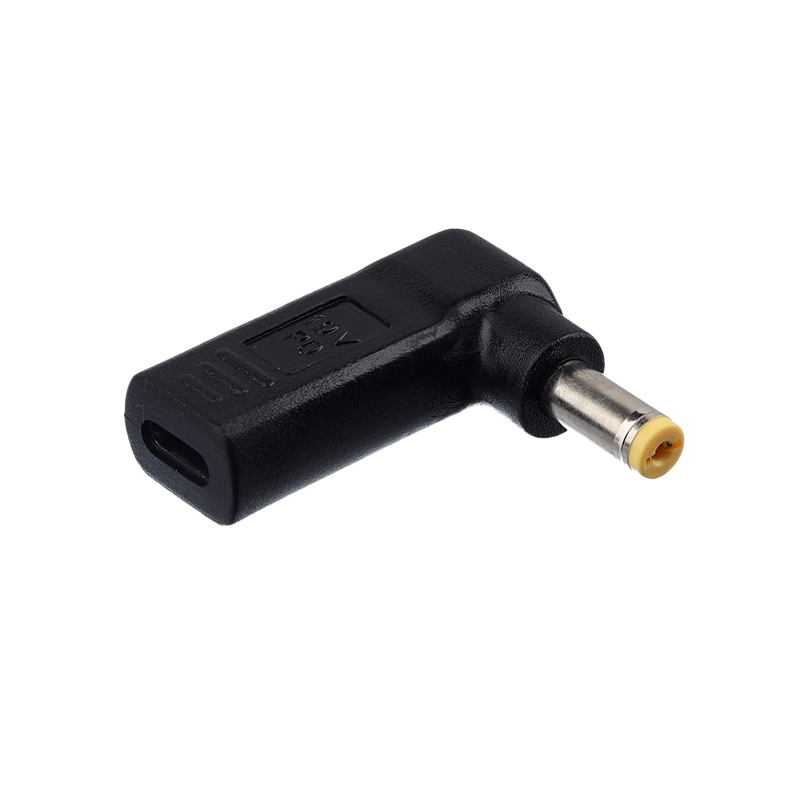 Адаптер GoPower Type-C (m)-5.5x1.7mm (m) черный