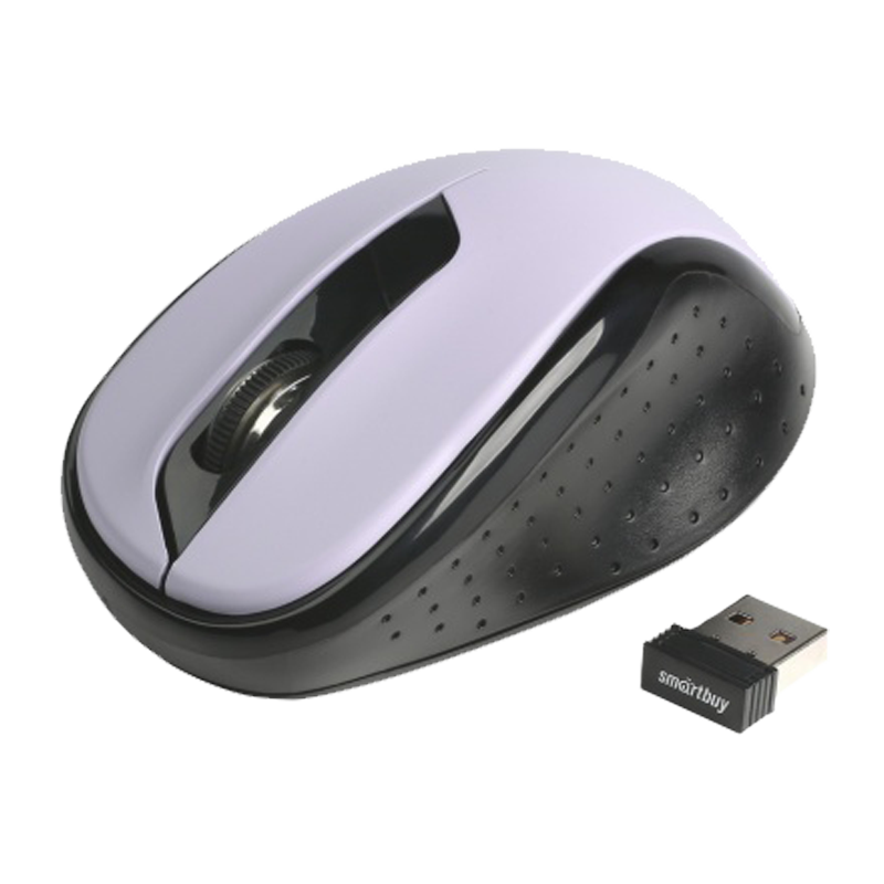 Мышь беспроводная Smartbuy 597D Dual классическая bluetooth бесшумная черный белый (1/40)
