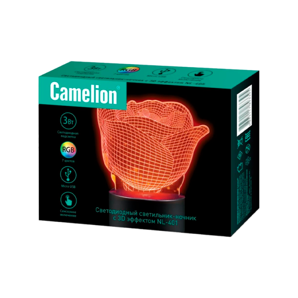 Светильник настольный Camelion NL-401 3W 220V LED не нагревается (1/20)