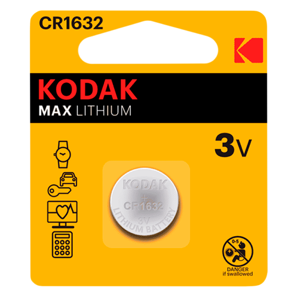 Батарейка Kodak MAX CR1632 BL1 Lithium 3V (1/60/240/36000)