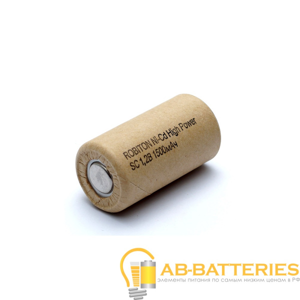 Аккумулятор ROBITON 1500NCSC High Power SR2, в упак 24 шт (2/24/192)