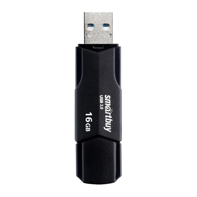 Флеш-накопитель Smartbuy Clue 16GB USB3.1 пластик черный