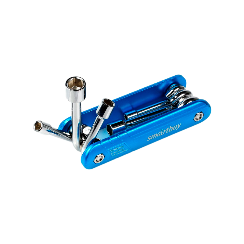 Набор велосипедный Smartbuy tools 6 шт, ключи накидн.:5,6,8,9,10,12 CR-V,алюм. корпус (SBT-MTS-6)/60