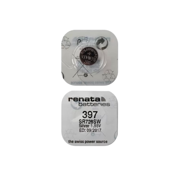 Батарейка Renata 397 (SR726SW) BL10 Silver Oxide 1.55V (10/100)