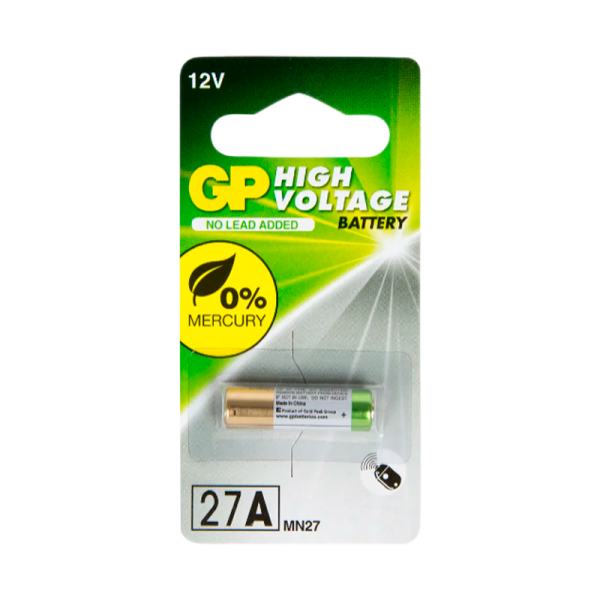 Батарейка GP LR27/A27/MN27 BL1 Alkaline 12V (1/10/600) R