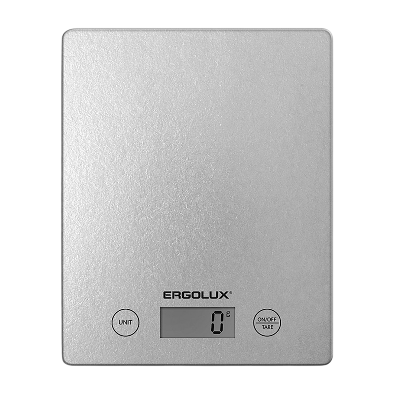 Весы кухонные Ergolux ELX-SK02-C03 электронные 5кг серый (1/20)