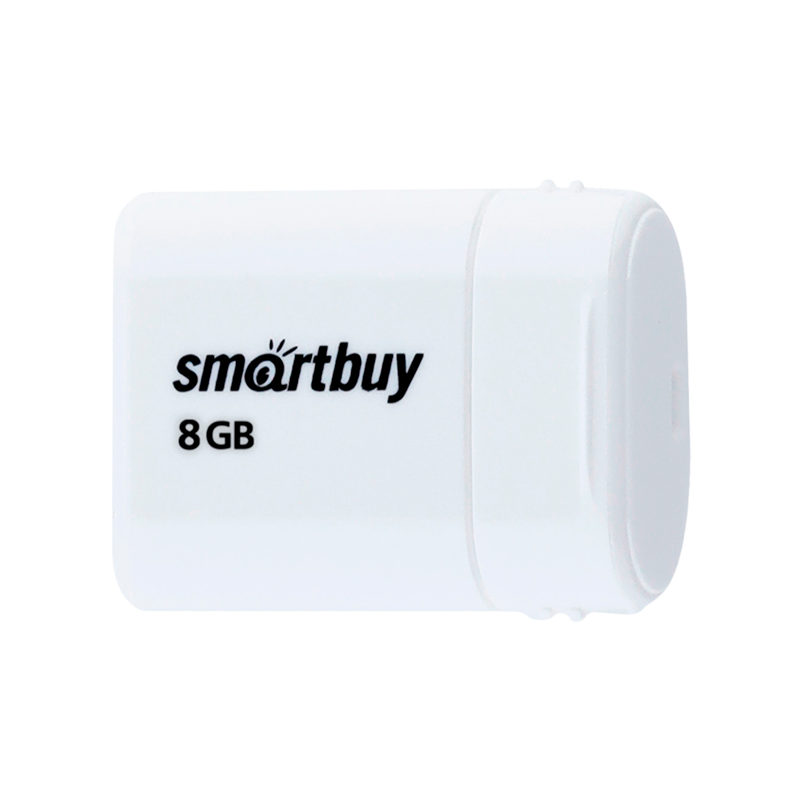 Флеш-накопитель Smartbuy Lara 8GB USB2.0 пластик белый