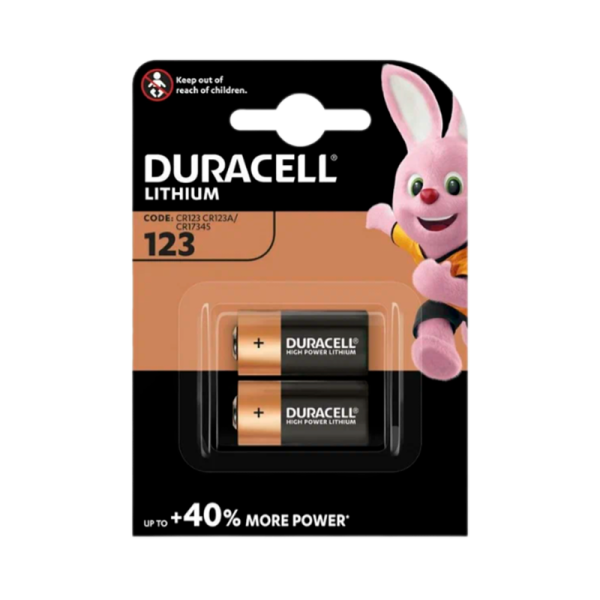 Батарейка Duracell CR123A BL2 Lithium 3V (2/20/100)