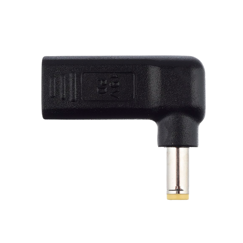 Адаптер GoPower Type-C (m)-5.5x2.5mm (m) черный