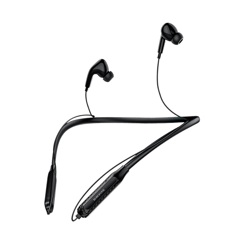 Наушники внутриканальные Borofone BE45 bluetooth 5.0 с микр. спорт. черный (1/80)