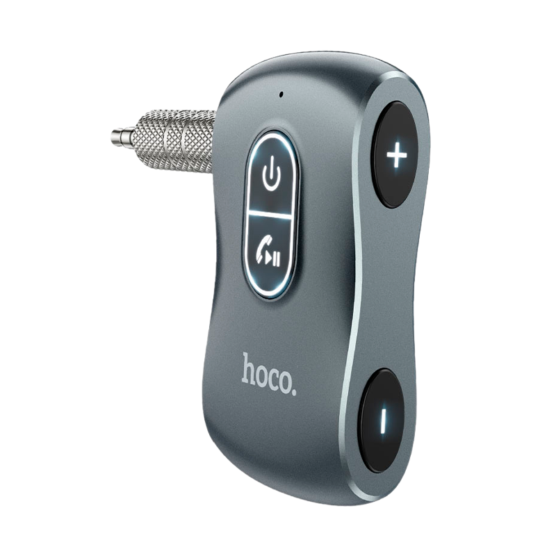Адаптер HOCO E73 Jack 3.5mm (m)-bluetooth 5.0 серый (1/20/200)