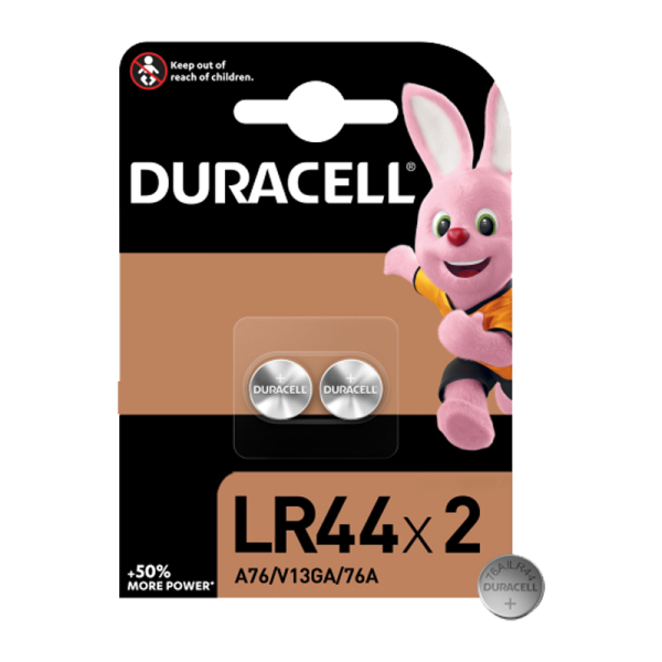 Батарейка Duracell G13/LR1154/LR44/357A/A76 BL2 Alkaline 1.5V (2/20/200)