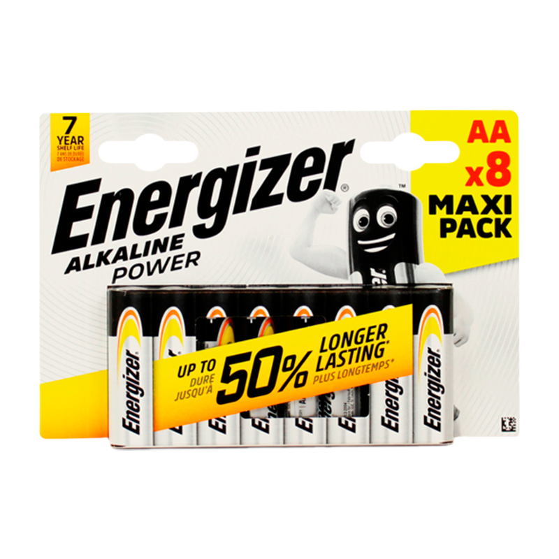 Батарейка Energizer Alkaline power LR6 AA BL8 Alkaline 1.5V (8/96)