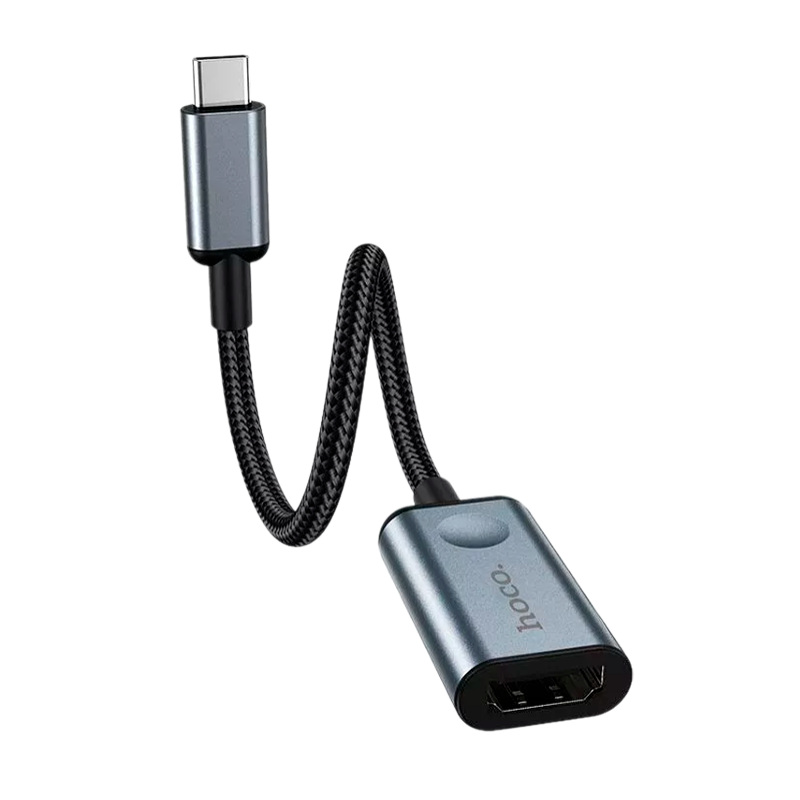 Адаптер HOCO HB21 Type-C (m)-HDMI (f) 4К серый (1/18/180)
