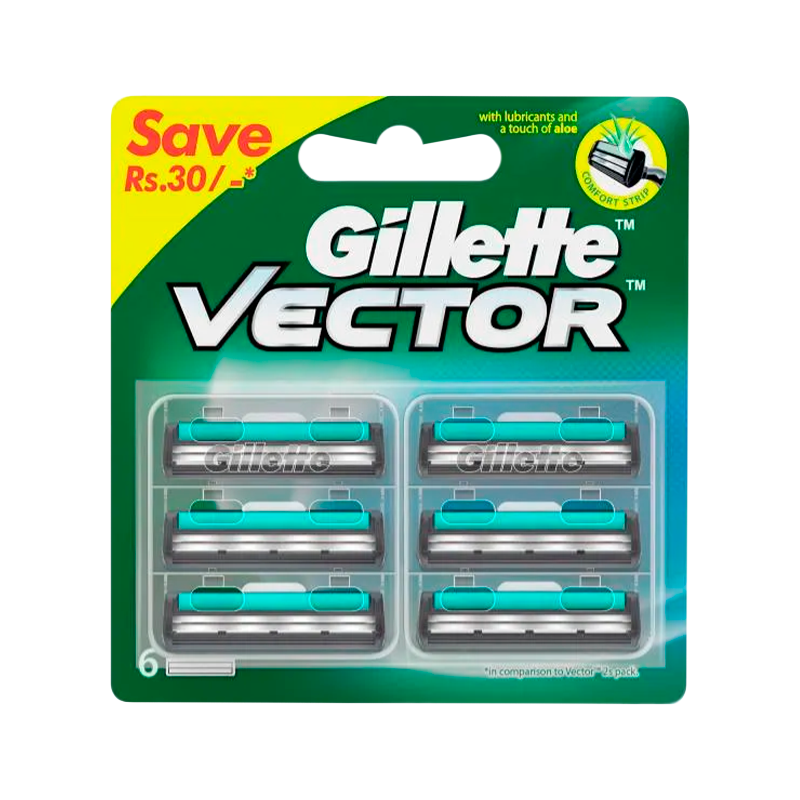 Сменные кассеты Gillette Vector 2 лезвия 6шт. (цена за 1 шт) для Slalom Plus (6/60)