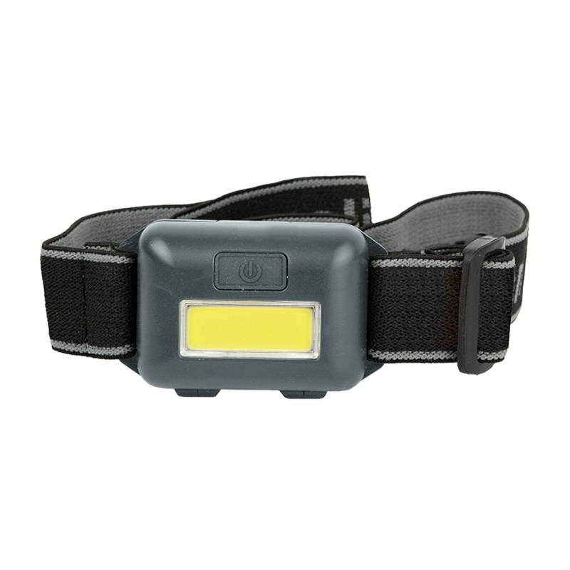 Фонарь налобный Ultraflash LED5356 0,95W COB от батареек IPX4 3 режима черный (1/40/560)