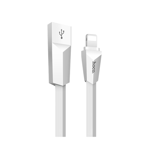 Кабель HOCO X4 USB (m)-Lightning (m) 1.2м 2.4A силикон белый (1/32/320)