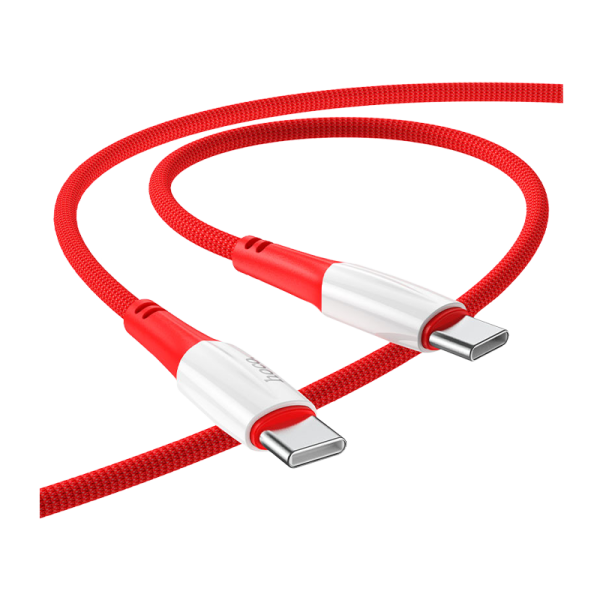 Кабель HOCO X70 Type-C (m)-Type-C (m) 1.0м 3.0A 60W нейлон красный (1/31/310)