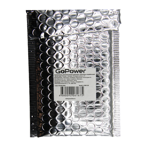 Аккумулятор Li-Pol GoPower LP601120 PK1 3.7V 100mAh с защитой (1/10/250)