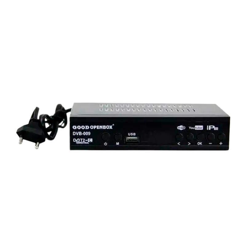 Приставка для цифрового ТВ Openbox DVB-009 DVB-T/T2 металл черный (1/60)