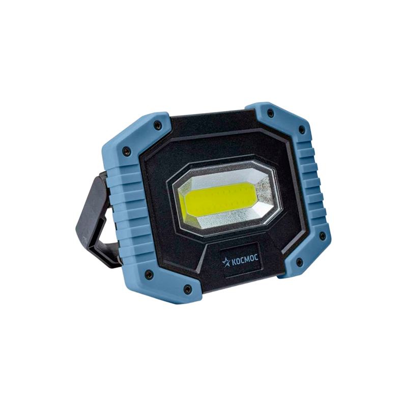 *Фонарь прожектор Космос 701Lit 5W LED+COB от аккумулятора 3 режима + power bank черный (1/24/48) 