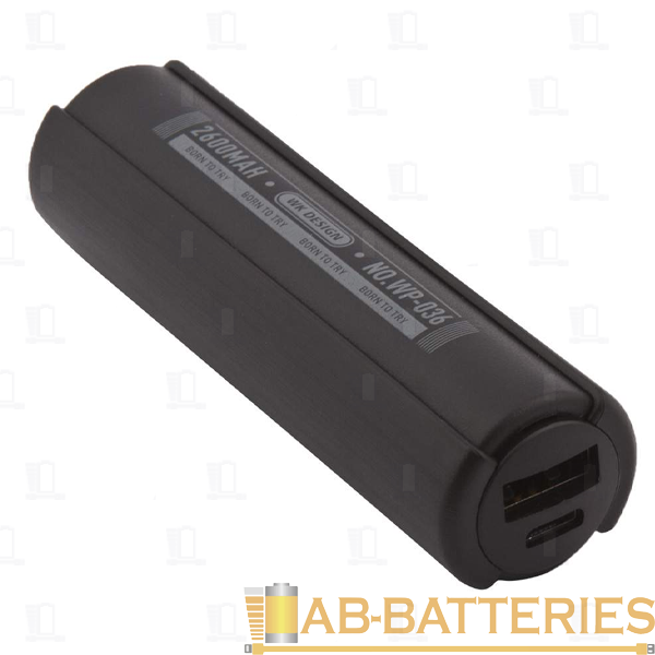 Внешний аккумулятор WK WP-036 Mark 2600mAh 1.0A 1USB черный (1/80)