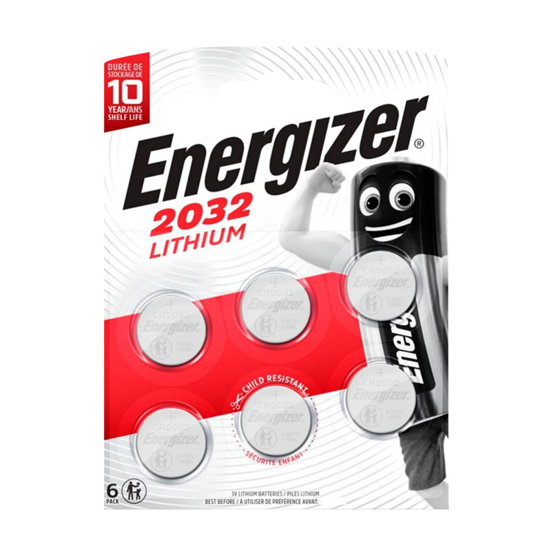 Батарейка Energizer CR2032 BL6 Lithium 3V (6/60/420)
